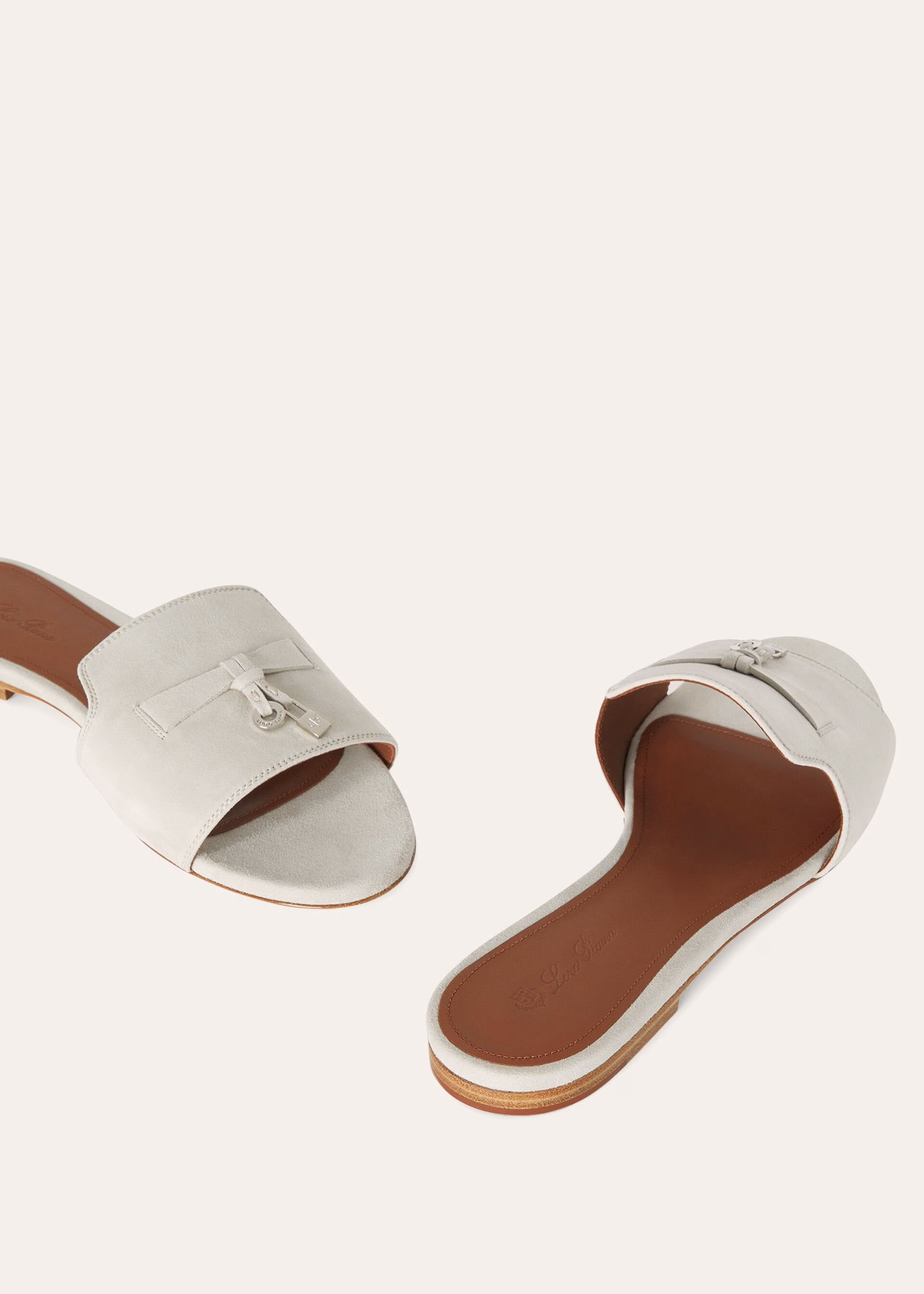 Summer Charms Sandal Suede Goatskin - Powder Pearl